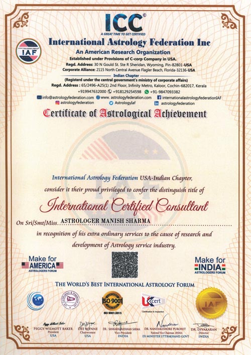 Astrologer Manish Sharma